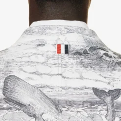 Graphic-print Regular-fit Cotton-canvas Jacket -Default Template 4 R04152279 BLKWHT ALT04