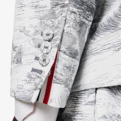 Graphic-print Regular-fit Cotton-canvas Jacket -Default Template 4 R04152279 BLKWHT ALT05