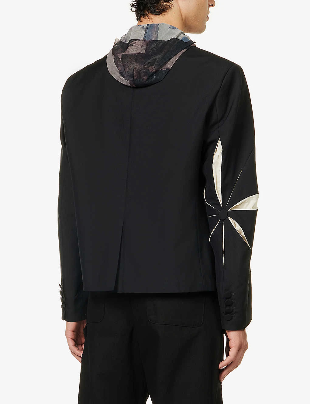 Origami Laser-cur Regular-fit Woven Blazer 4 Origami Laser-cur Regular-fit Woven Blazer - Image 4