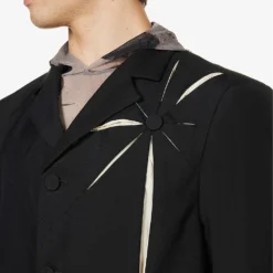 Origami Laser-cur Regular-fit Woven Blazer 10 Origami Laser-cur Regular-fit Woven Blazer -Default Template 4 R04152306 BLACK ALT04