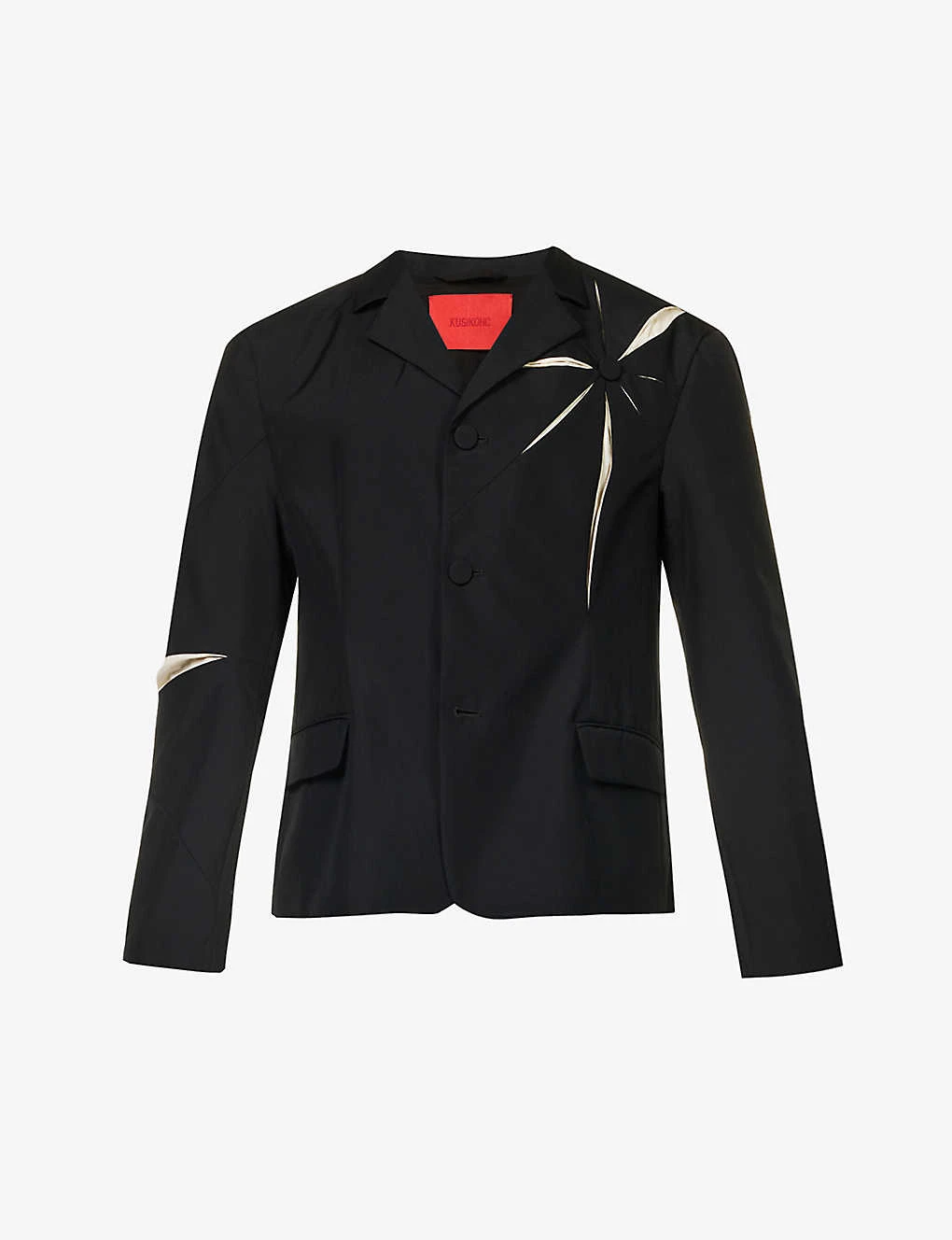 Origami Laser-cur Regular-fit Woven Blazer 1 Origami Laser-cur Regular-fit Woven Blazer