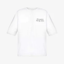Alexander McQueen Logo-print Relaxed-fit Cotton-jersey T-shirt