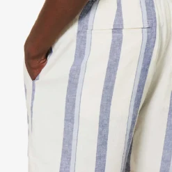 Paige Gatlin Striped Linen-blend Shorts -Default Template 4 R04154366 OCEANGLOW ALT04