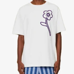Kenzo Rue Vivienne Floral-print Cotton-jersey T-shirt 7 Kenzo Rue Vivienne Floral-print Cotton-jersey T-shirt -Default Template 4 R04155551 OFFWHITE ALT02
