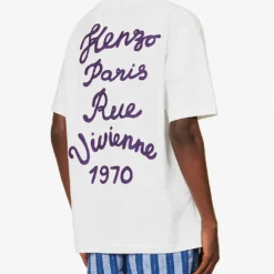 Kenzo Rue Vivienne Floral-print Cotton-jersey T-shirt 8 Kenzo Rue Vivienne Floral-print Cotton-jersey T-shirt -Default Template 4 R04155551 OFFWHITE ALT03