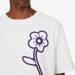 Kenzo Rue Vivienne Floral-print Cotton-jersey T-shirt 9 Kenzo Rue Vivienne Floral-print Cotton-jersey T-shirt -Default Template 4 R04155551 OFFWHITE ALT04