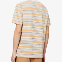 Pocket Tee Striped Cotton-jersey T-shirt -Default Template 4 R04162308 OFFWHITE ALT03