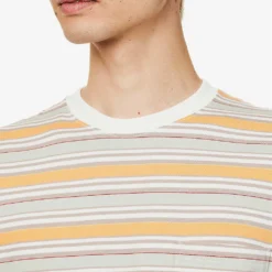 Pocket Tee Striped Cotton-jersey T-shirt -Default Template 4 R04162308 OFFWHITE ALT04
