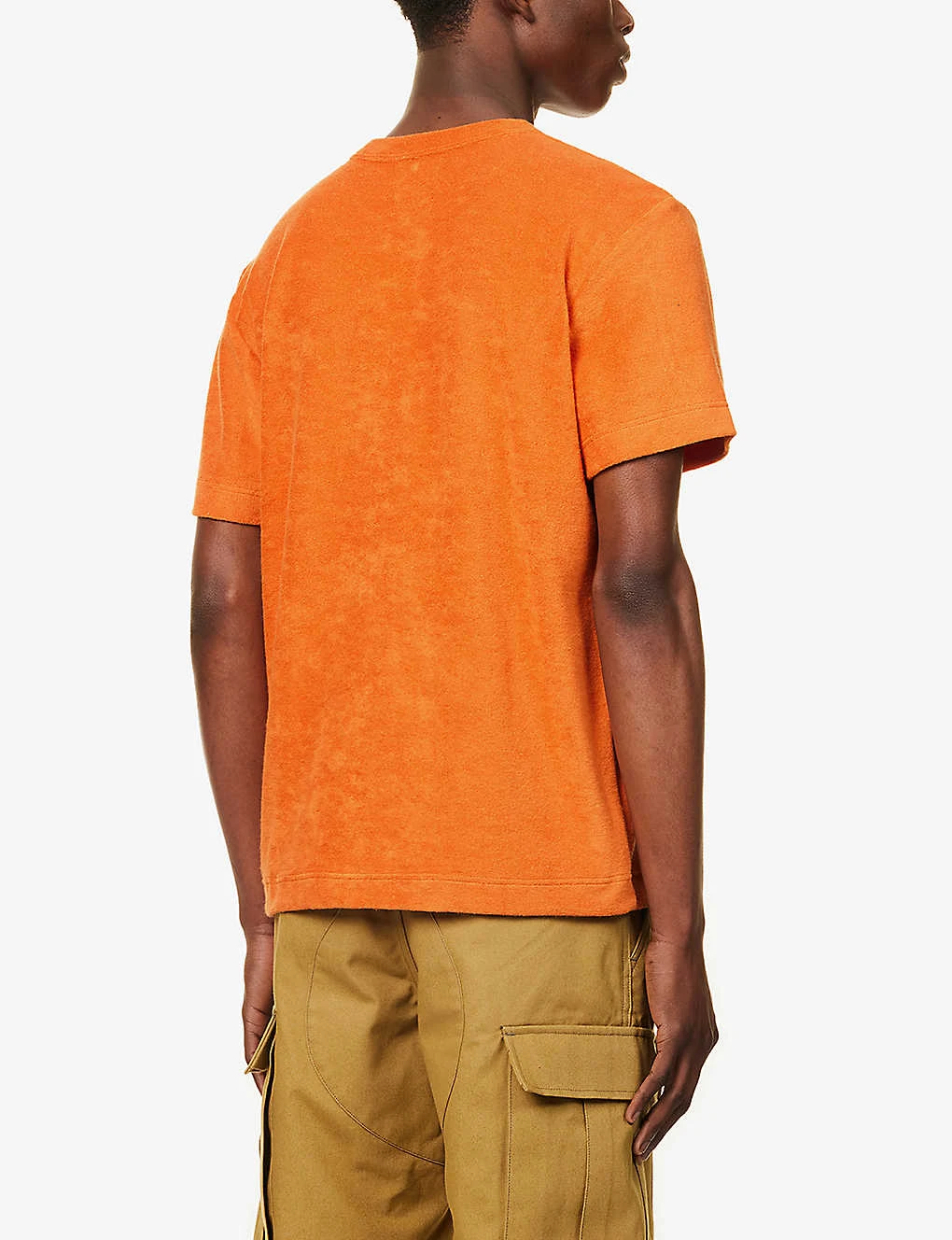 Towel-texture Patch-pocket Cotton-blend T-shirt 4 Towel-texture Patch-pocket Cotton-blend T-shirt - Image 4