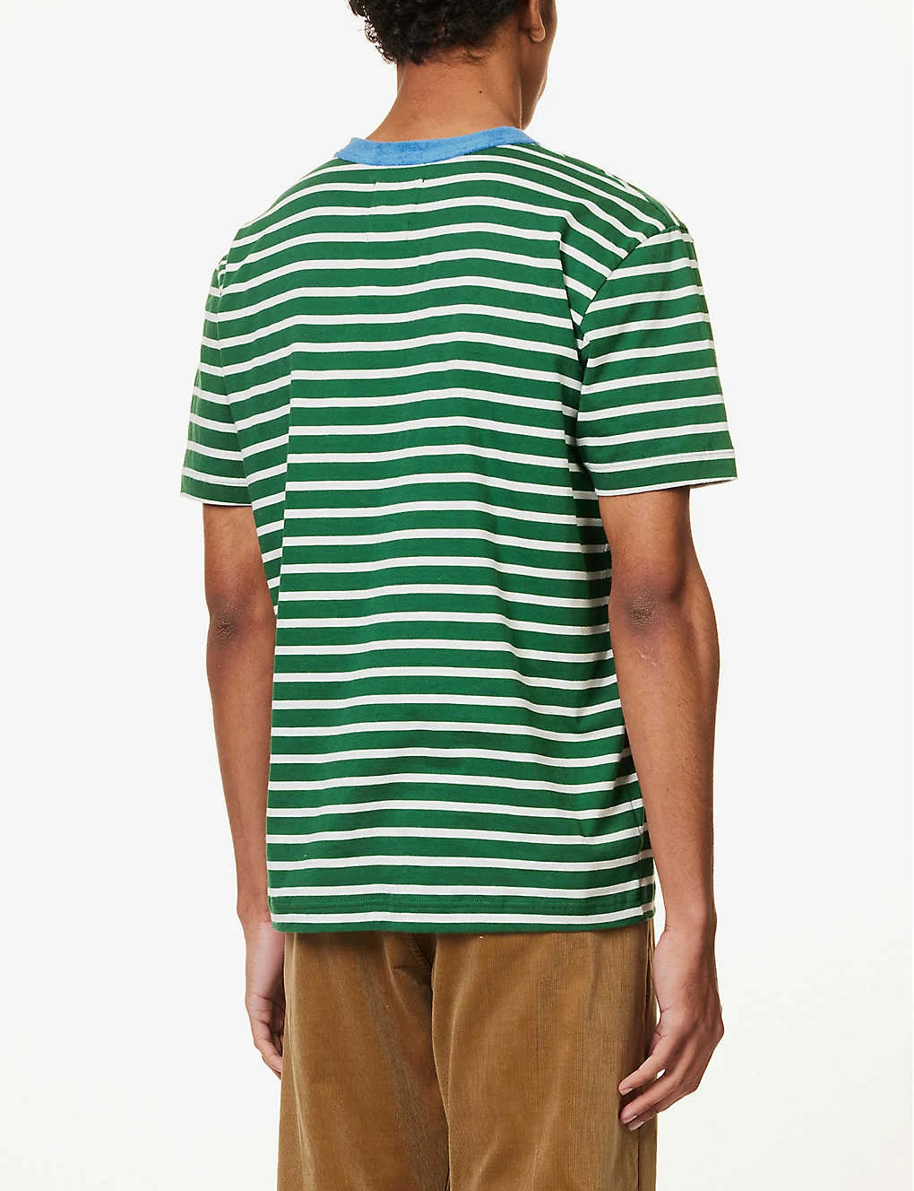 Boogie Contrast-trim Striped Cotton-jersey T-shirt 4 Boogie Contrast-trim Striped Cotton-jersey T-shirt - Image 4