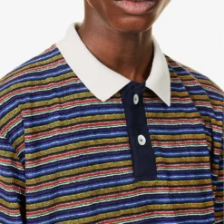 Stardust Striped-pattern Cotton-blend Rugby Shirt 9 Stardust Striped-pattern Cotton-blend Rugby Shirt -Default Template 4 R04164483 STARDUST ALT04