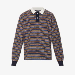 Stardust Striped-pattern Cotton-blend Rugby Shirt