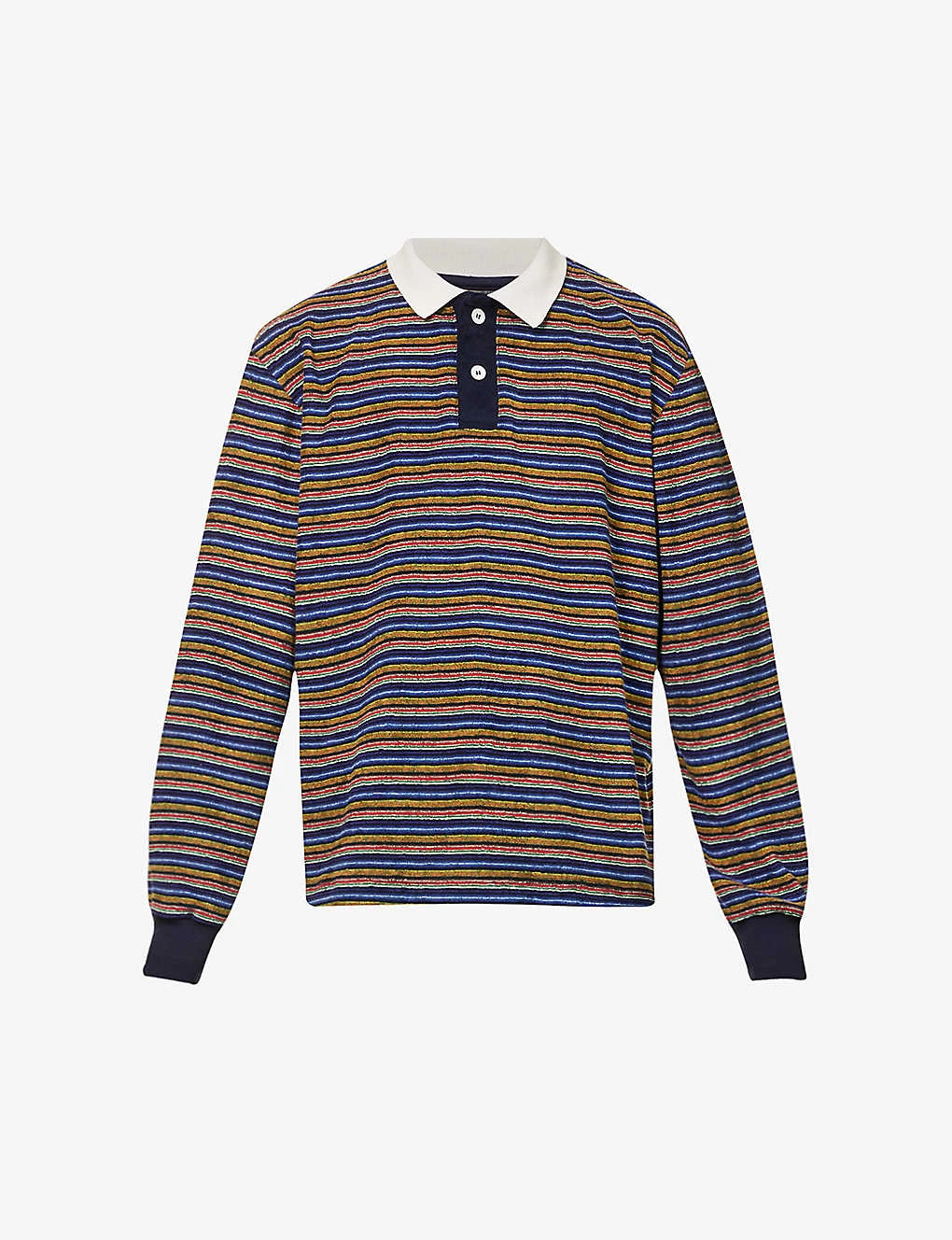 Stardust Striped-pattern Cotton-blend Rugby Shirt 1 Stardust Striped-pattern Cotton-blend Rugby Shirt