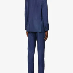 PAUL SMITH Dot Single-breasted Regular-fit Wool Suit -Default Template 4 R04165089 INKYBLUE ALT03