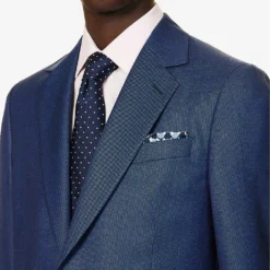 PAUL SMITH Dot Single-breasted Regular-fit Wool Suit -Default Template 4 R04165089 INKYBLUE ALT08