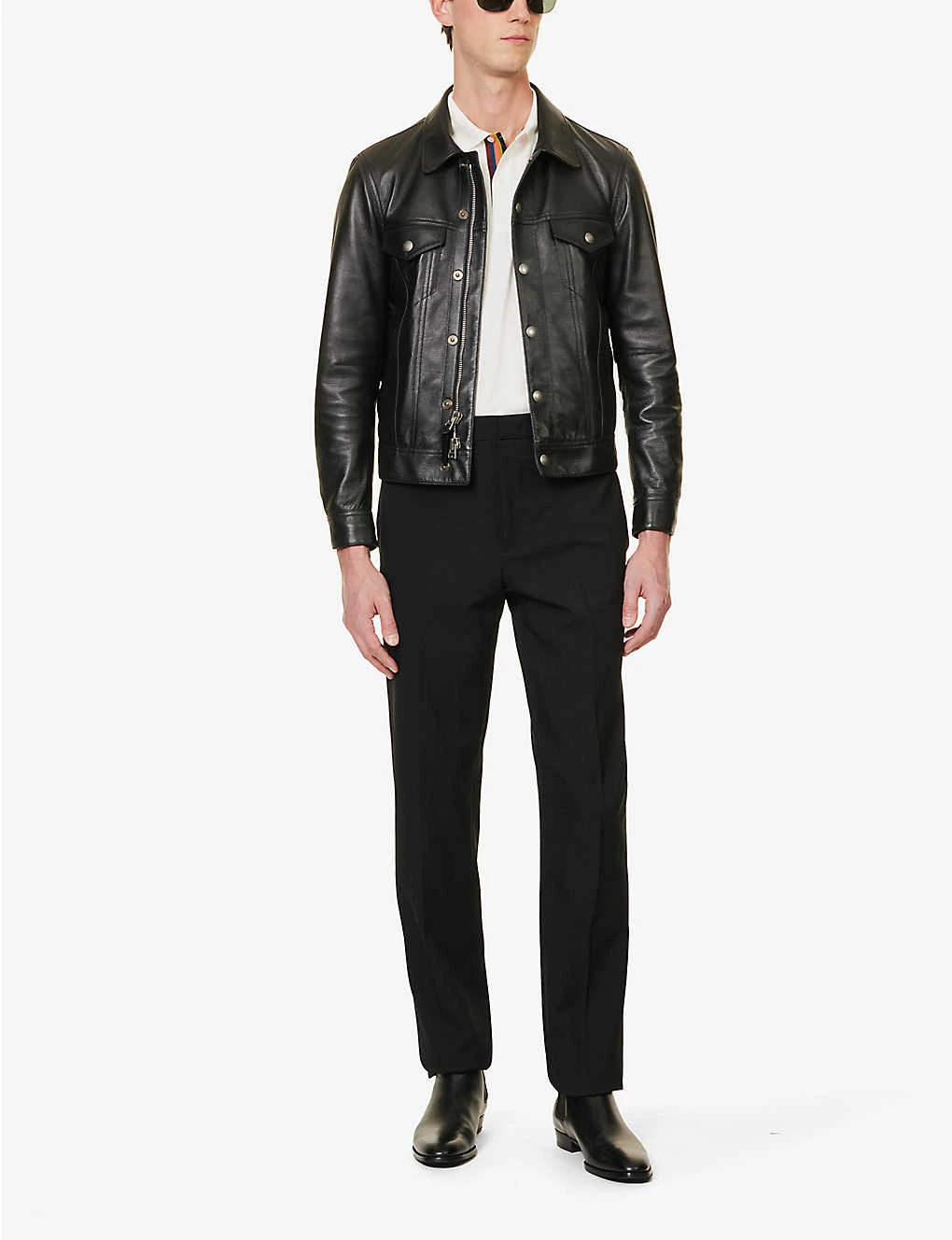 PAUL SMITH Striped-placket Regular-fit Cotton-piqué Polo Shirt 2 PAUL SMITH Striped-placket Regular-fit Cotton-piqué Polo Shirt - Image 2