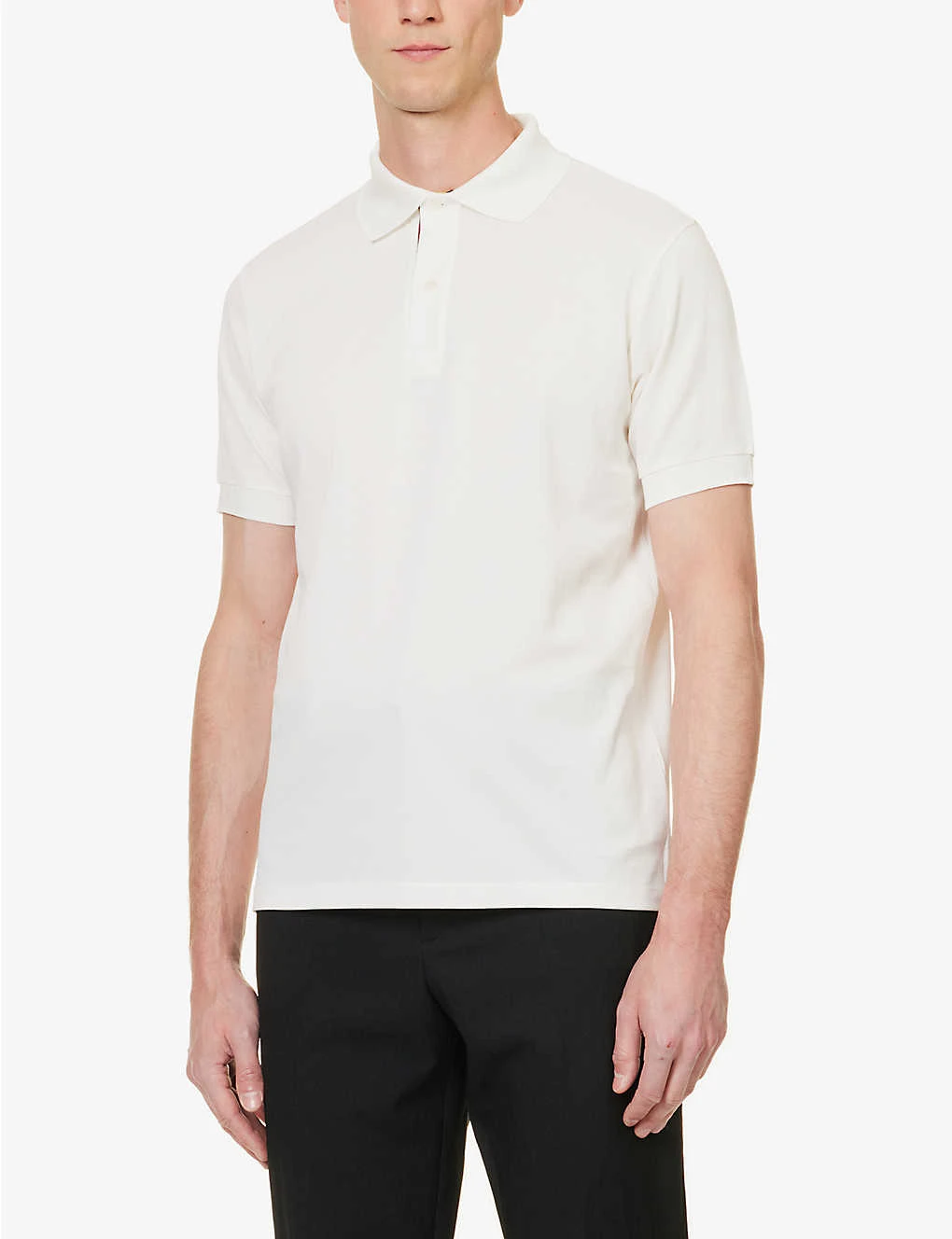 PAUL SMITH Striped-placket Regular-fit Cotton-piqué Polo Shirt 3 PAUL SMITH Striped-placket Regular-fit Cotton-piqué Polo Shirt - Image 3