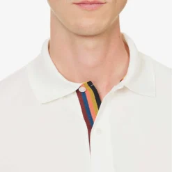 PAUL SMITH Striped-placket Regular-fit Cotton-piqué Polo Shirt 9 PAUL SMITH Striped-placket Regular-fit Cotton-piqué Polo Shirt -Default Template 4 R04165116 WHITE ALT04