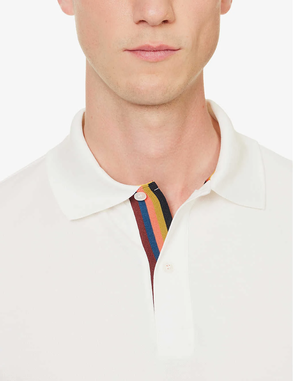 PAUL SMITH Striped-placket Regular-fit Cotton-piqué Polo Shirt 5 PAUL SMITH Striped-placket Regular-fit Cotton-piqué Polo Shirt - Image 5