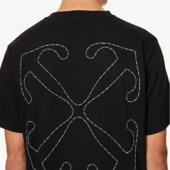 Stitch Brand-print Cotton-jersey T-shirt -Default Template 4 R04167136 BLACK ALT04