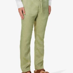 Oscar Drawstring-waistband Straight-leg Regular-fit Linen And Cotton-blend Trousers 7 Oscar Drawstring-waistband Straight-leg Regular-fit Linen And Cotton-blend Trousers -Default Template 4 R04167466 LIGHTCELADONGREEN ALT02
