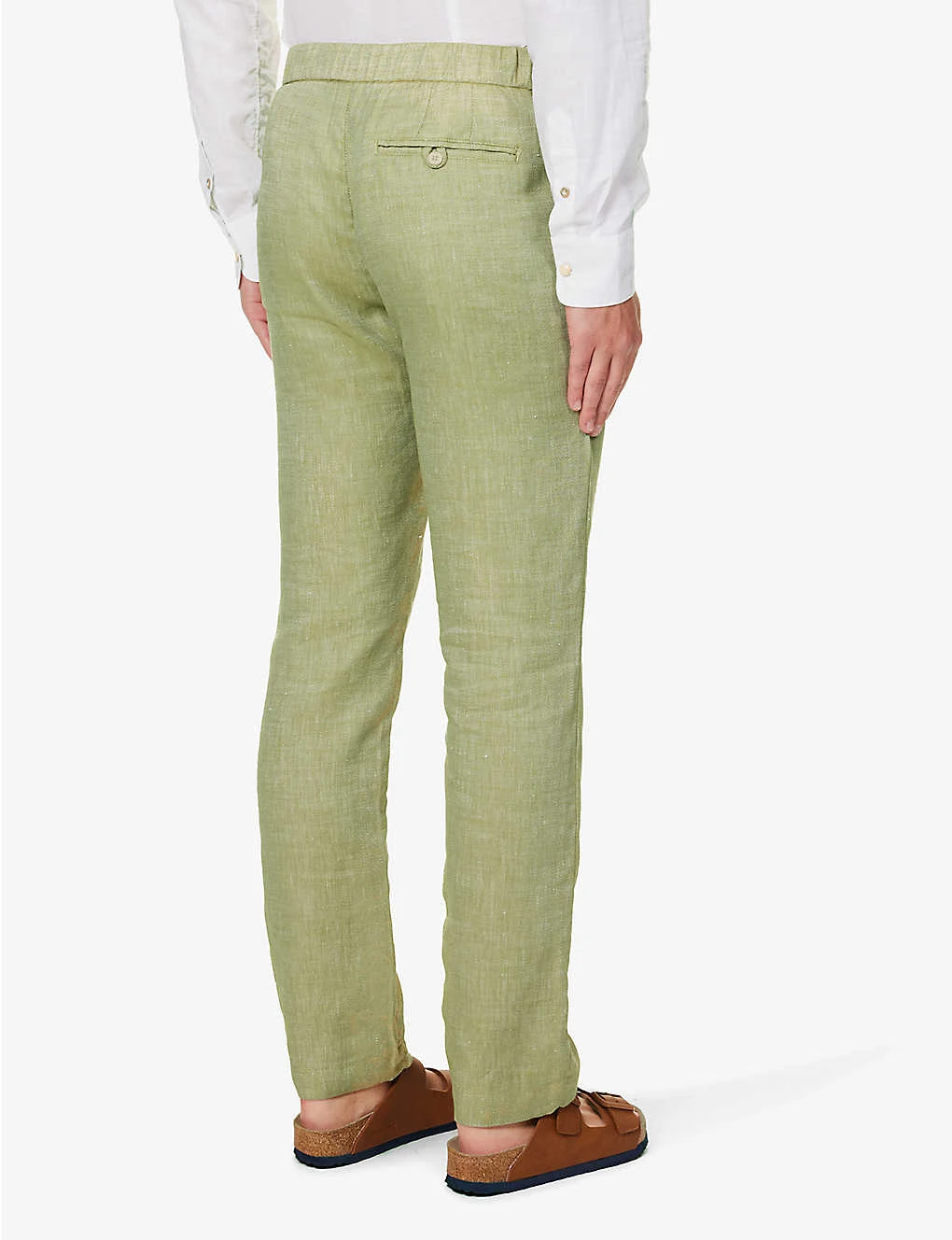 Oscar Drawstring-waistband Straight-leg Regular-fit Linen And Cotton-blend Trousers 4 Oscar Drawstring-waistband Straight-leg Regular-fit Linen And Cotton-blend Trousers - Image 4