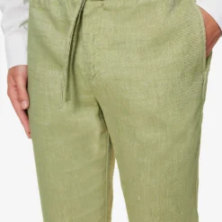 Oscar Drawstring-waistband Straight-leg Regular-fit Linen And Cotton-blend Trousers 9 Oscar Drawstring-waistband Straight-leg Regular-fit Linen And Cotton-blend Trousers -Default Template 4 R04167466 LIGHTCELADONGREEN ALT04