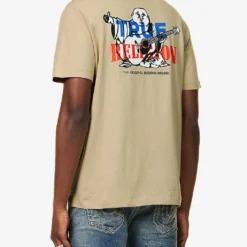 True Religion Original Buddha Logo-print Cotton-jersey T-shirt -Default Template 4 R04168092 TRAVERTINE ALT03