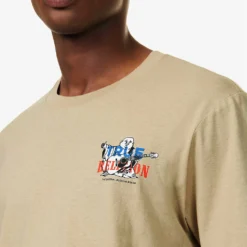 True Religion Original Buddha Logo-print Cotton-jersey T-shirt -Default Template 4 R04168092 TRAVERTINE ALT04