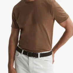Reiss Bless Crew-neck Cotton T-shirt -Default Template 4 R04169165 TOBACCO ALT02