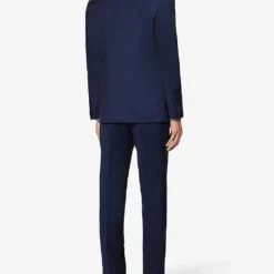 CORNELIANI Super 130s Single-breasted Regular-fit Wool Suit -Default Template 4 R04170932 BLUE ALT03