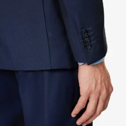 CORNELIANI Super 130s Single-breasted Regular-fit Wool Suit -Default Template 4 R04170932 BLUE ALT05