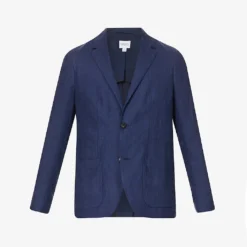 Sunspel Notched-lapel Single-breasted Regular-fit Linen Blazer