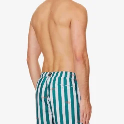Bjorn Borg Print Striped Swim Shorts 8 Bjorn Borg Print Striped Swim Shorts -Default Template 4 R04172920 TEALWHITE ALT03