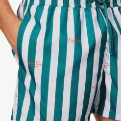 Bjorn Borg Print Striped Swim Shorts 9 Bjorn Borg Print Striped Swim Shorts -Default Template 4 R04172920 TEALWHITE ALT04