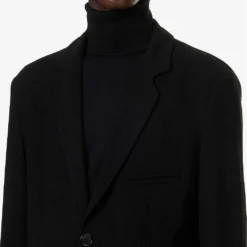 Giorgio Armani Single-breasted Notched-lapel Wool-blend Jacket 10 Giorgio Armani Single-breasted Notched-lapel Wool-blend Jacket -Default Template 4 R04173383 BLACKBEAUTY ALT04