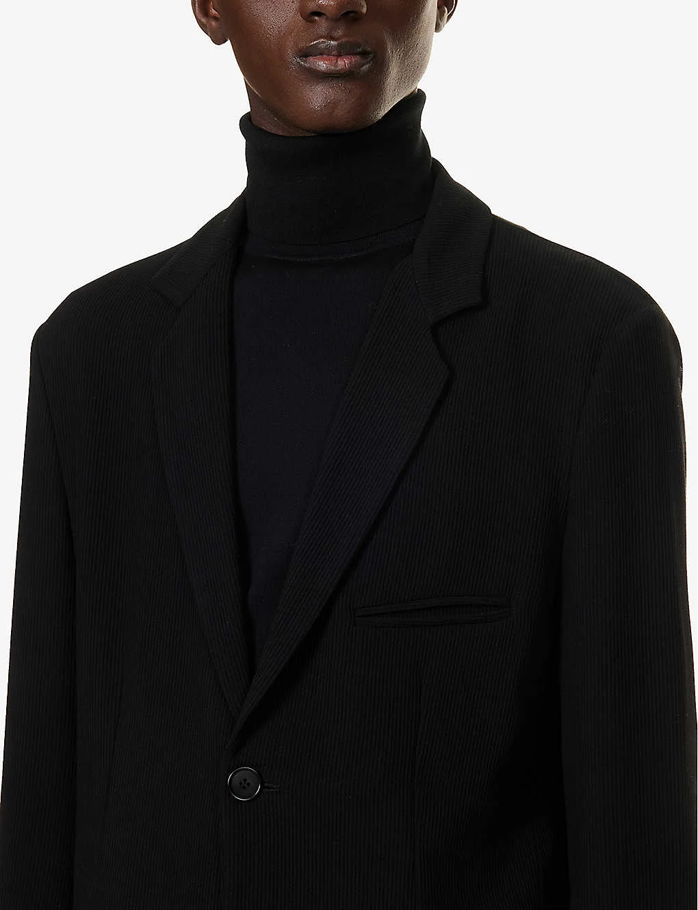 Giorgio Armani Single-breasted Notched-lapel Wool-blend Jacket 5 Giorgio Armani Single-breasted Notched-lapel Wool-blend Jacket - Image 5