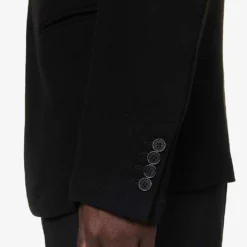 Giorgio Armani Single-breasted Notched-lapel Wool-blend Jacket 11 Giorgio Armani Single-breasted Notched-lapel Wool-blend Jacket -Default Template 4 R04173383 BLACKBEAUTY ALT05