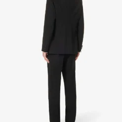 Giorgio Armani Regular-fit Single-breasted Wool Suit 11 Giorgio Armani Regular-fit Single-breasted Wool Suit -Default Template 4 R04173389 BLACK ALT03