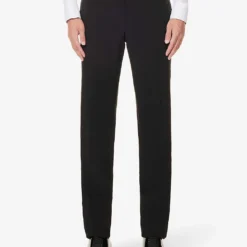 Giorgio Armani Regular-fit Single-breasted Wool Suit 12 Giorgio Armani Regular-fit Single-breasted Wool Suit -Default Template 4 R04173389 BLACK ALT04