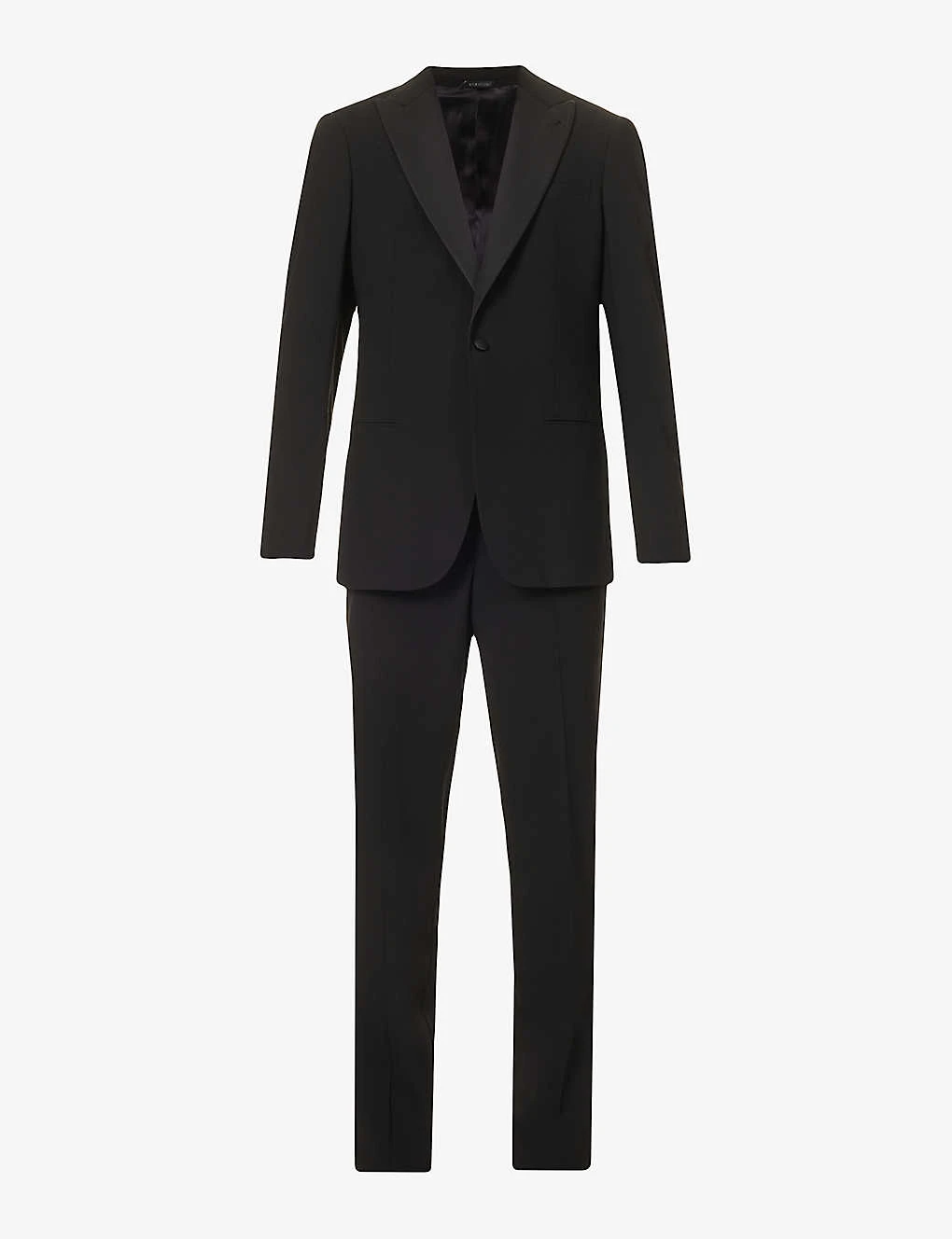 Giorgio Armani Regular-fit Single-breasted Wool Suit 1 Giorgio Armani Regular-fit Single-breasted Wool Suit