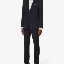 Giorgio Armani Double-breasted Patch-pocket Regular-fit Wool Suit 10 Giorgio Armani Double-breasted Patch-pocket Regular-fit Wool Suit -Default Template 4 R04173390 NAVY ALT02