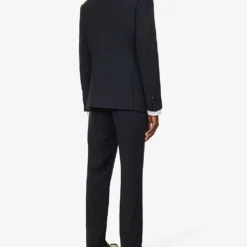 Giorgio Armani Double-breasted Patch-pocket Regular-fit Wool Suit 11 Giorgio Armani Double-breasted Patch-pocket Regular-fit Wool Suit -Default Template 4 R04173390 NAVY ALT03