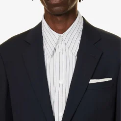 Giorgio Armani Double-breasted Patch-pocket Regular-fit Wool Suit 12 Giorgio Armani Double-breasted Patch-pocket Regular-fit Wool Suit -Default Template 4 R04173390 NAVY ALT04