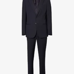Giorgio Armani Double-breasted Patch-pocket Regular-fit Wool Suit