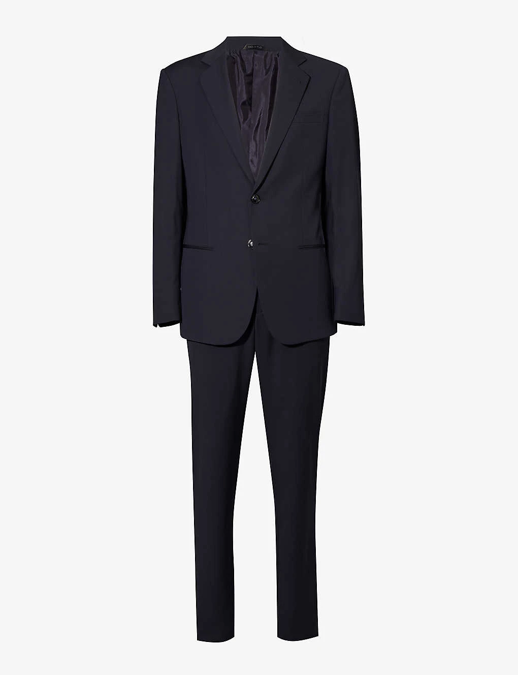 Giorgio Armani Double-breasted Patch-pocket Regular-fit Wool Suit 1 Giorgio Armani Double-breasted Patch-pocket Regular-fit Wool Suit