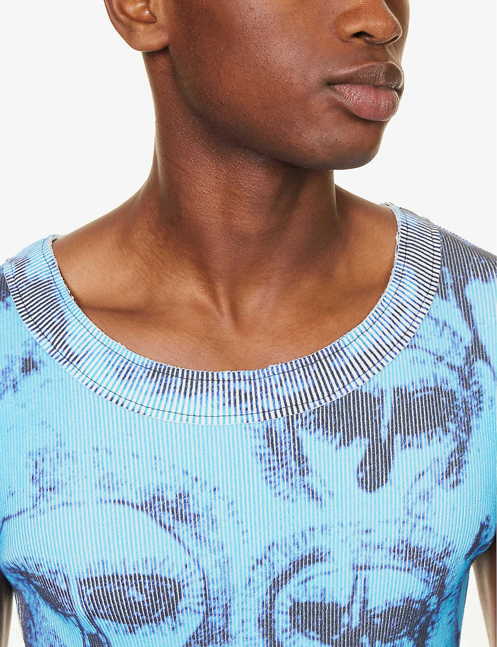 All-over Print Ribbed Relaxed-fit Woven Tank Top 5 All-over Print Ribbed Relaxed-fit Woven Tank Top - Image 5