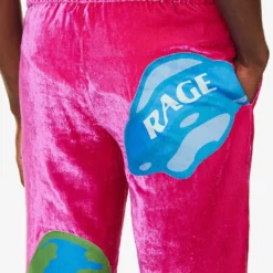 Pyjama Graphic-print Relaxed-fit Velour Jacket -Default Template 4 R04173433 FUCSIA ALT04