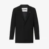Jil Sander Hook-embellished Single-breasted Relaxed-fit Wool Jacket