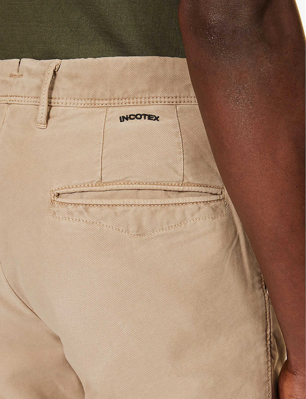 Belt-loop Slip-pocket Straight-leg Regular-fit Stretch-cotton Trousers 5 Belt-loop Slip-pocket Straight-leg Regular-fit Stretch-cotton Trousers - Image 5